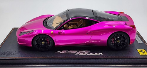 Clearance BBR Ferrari 458 Flash Pink - Limited 15 pcs w/ Case 1/18 - Picture 2 of 6