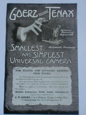 Vintage Goerz Leaflet Pocket Tenax Camera Anschutz Folding Pagor Binoculars