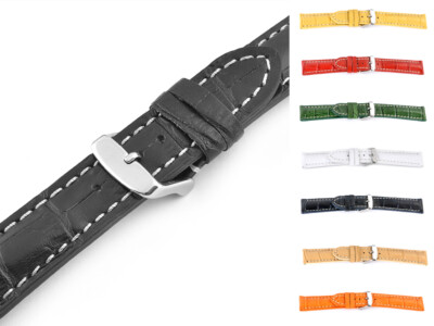 UHRENARMBAND BREITLING - LOOK MODELL SOLOTHURN GEPOLSTERT LEDERARMBAND 22 MM