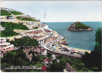 SPOTORNO - SAVONA - VILLAGE OF THE SUN - TOWER OF THE SEA - TRAVEL 1959 -83934-