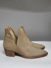 Free People Charm Double V Ankle Boot Camel Womens Size 7.5M (EU38)