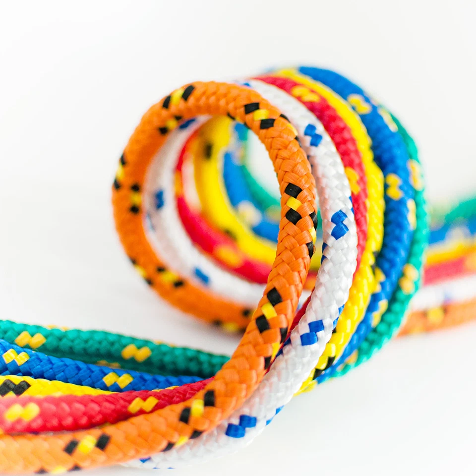 CORDE ÉLASTIQUE 6-10mm Noir, Blanc, Bleu, Rouge, Vert, Jaune, Orange 10m-200m - Photo 4/4