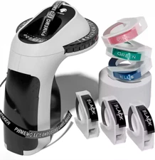 Phomemo E975 Embossing Label Maker Machine with 6 Tapes 3D Vintage Embosser DIY