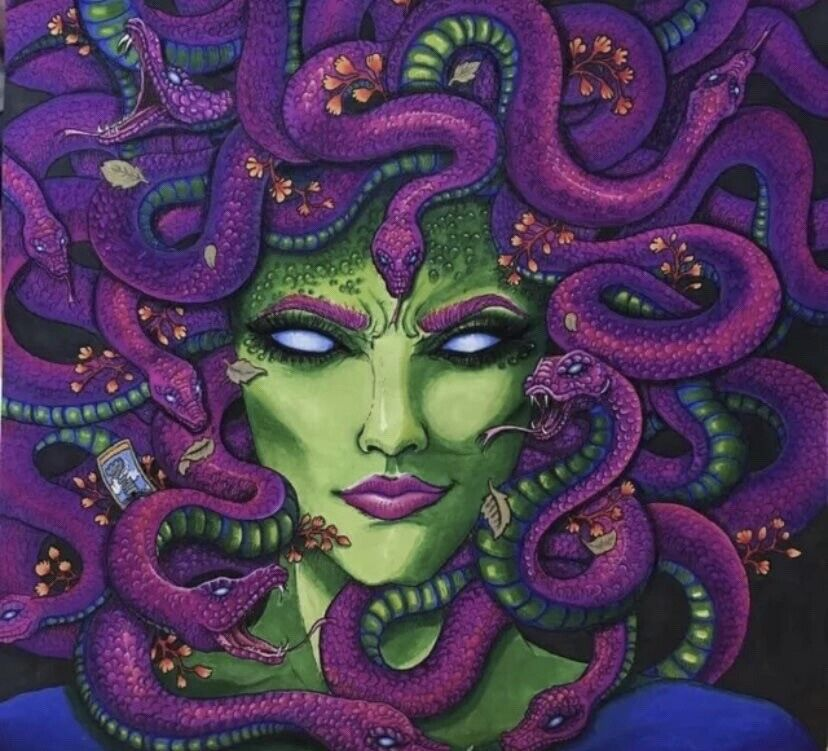 Medusa Mythical Creature Vinyl Sticker Decal for Laptops Cars