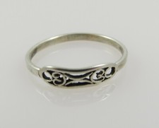 Vintage 835er Silber Kinder / Mädchen Ring, Ringgröße 51 (E4131)