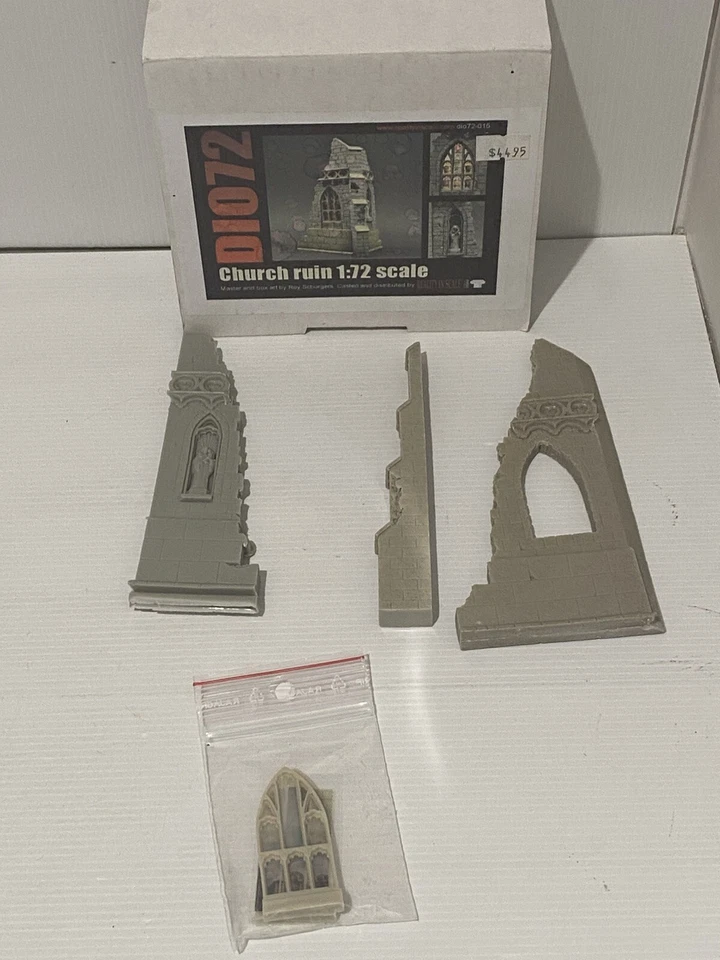Reality In Scale #72015 1/72 Church Ruin (Complete) (Resin kit) - Image 2 of 3