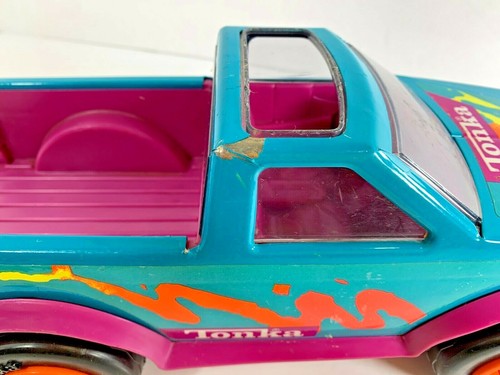 Vintage 1991 Tonka WAVE JAMMER toy pickup truck pressed steel/plastic 90s design - Picture 9 of 9