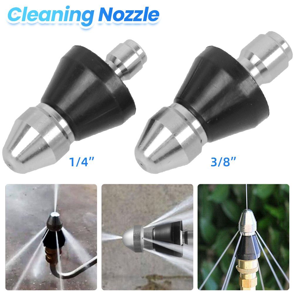 High Pressure Pipe Dredging Cleaning Nozzle Washer Sewer 6 Jet Nozzle