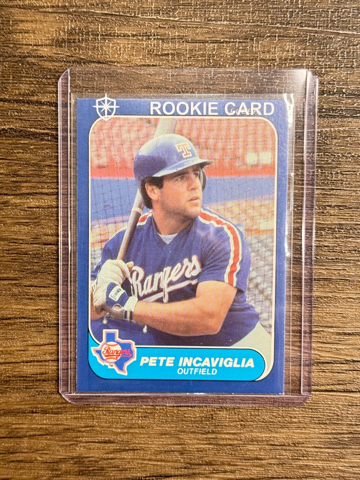 1986 Fleer Update PETE INCAVIGLIA ROOKIE CARD #U-53 (RC) Rangers