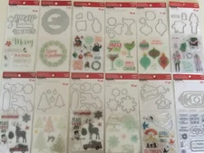Recollections Christmas Clear Stamp Die Set YOU PICK New