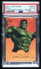 2017 Fleer Ultra Marvel Spider-Man Metal Precious Metal PMG Hulk PSA 6 130/199