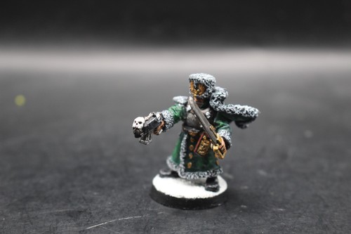 Warhammer 40k Imperial Guard Valhallan Ice Warrior Captain Chenkov Painted Metal