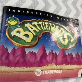Nintendo NES Battletoads Instruction Manual Booklet Damaged Please READ Original