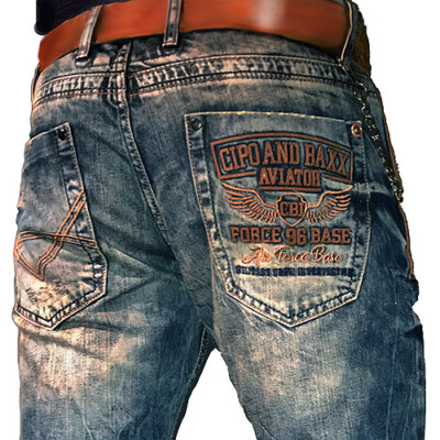 Cipo & Baxx ROCHESTER Herren Jeans Denim CD493 Straight Cut alle Gr. Neu 