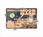 Childhood toy 1962 MARX OPERATION MOON BASE PLAYSET play room metal tin sign