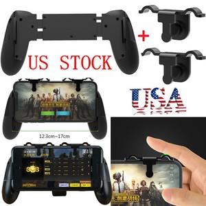 Details about For PUBG Mobile Smartphone Metal Game Trigger Controller L1R1  Shooting Black #US - 