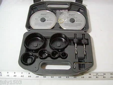 Maxtech 11 pc Diamond Blade and Carbide Grit Hole Saw Kit 2 arbors 