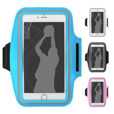2* Waterproof Armband Case Sports Running Exercise Arm Band Phone Holder KeyBag 