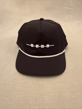 Richardson 258 Umpqua Snapback Rope Hat - Black with White Embroidered Design