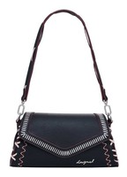 Desigual Zarauz Manhattan Pespuntes Crossbody Bag UmhäNgetasche Tasche Black Neu