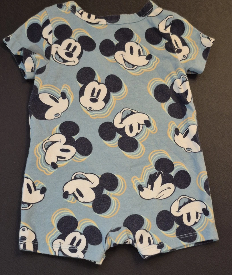 Jumping Beans Disney Retro Mickey Baby Romper US Size 6 Months - Image 3 of 4