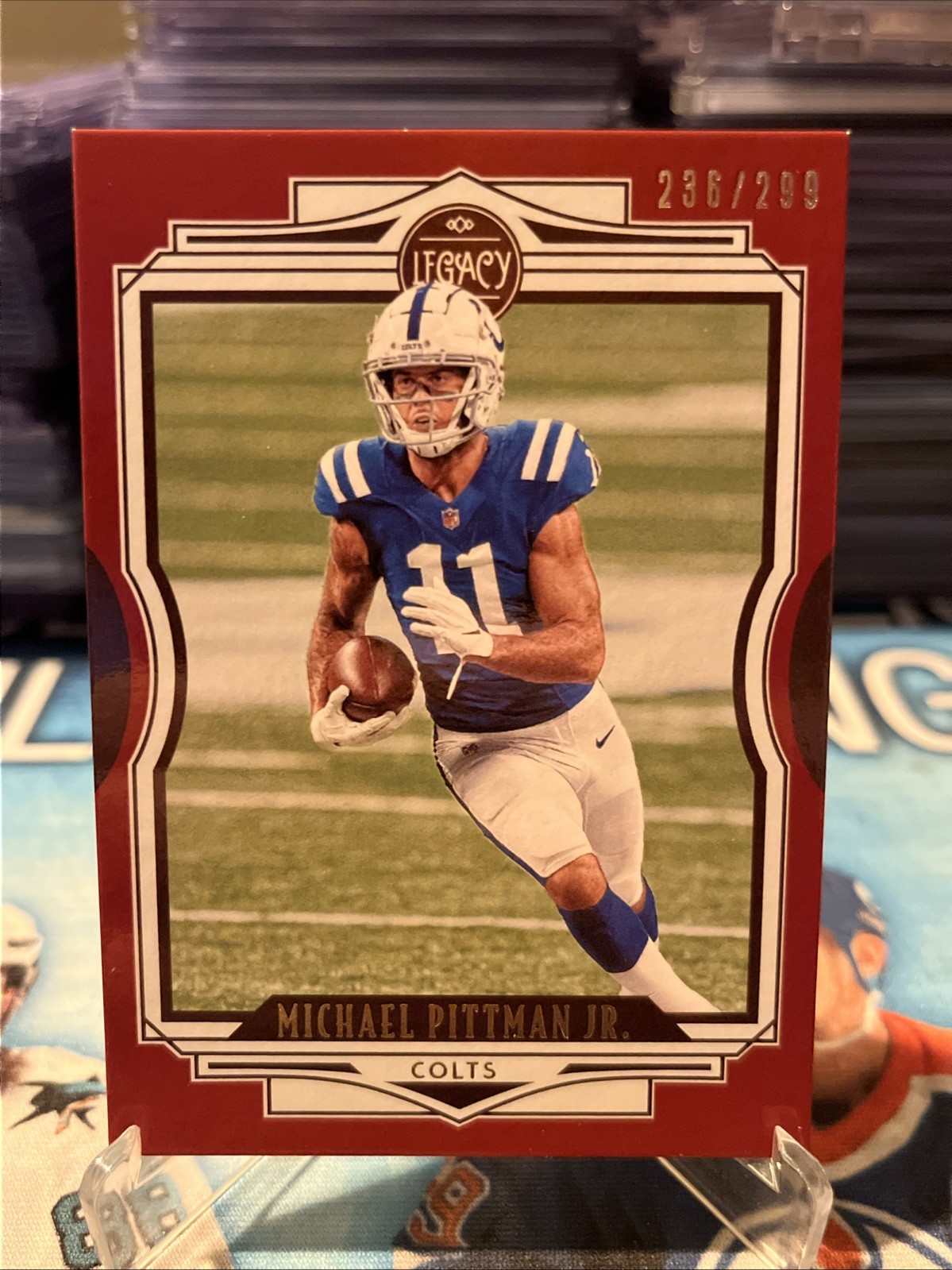 Michael Pittman Jr 2021 Legacy Red /299 72 Colts