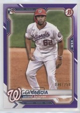 2021 Bowman Purple Border 88/250 Luis Garcia #5 3v0