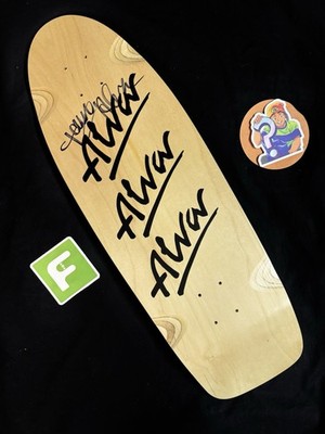 RARE SIGNED Tony Alva Tri Logo Skateboard Deck 1979 Pig Pool Natural AUTOGRAPHED