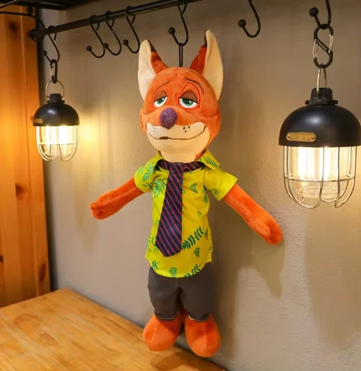 Peluche Disney Zootopia 40cm – Nick Wilde & Judy Hopps, Morbidi e Collezionabili - Immagine 3 di 4