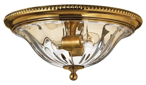 Hinkley Cambridge 16 1/4" Traditional Glass and Brass Ceiling Light - Picture 3 of 6