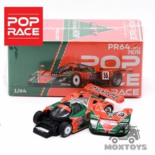 Pop Race 1:64 787B 1991 LeMans 24hrs Winner Renown orange green Model Car