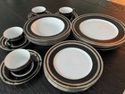 Christian Dior Gaudron Onyx - Platinum Trim 5 piece place settings (4 settings) — photo 5