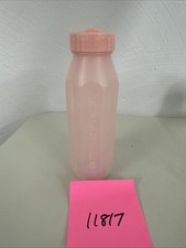Vintage 1978 Evenflo Hexagonal 8 oz Pink Baby Bottle Plastic CC ML Pyramid USA
