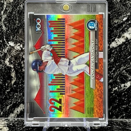 Roman Anthony RARE INVESTMENT CARD BOWMAN CHROME REFRACTOR ROOKIE  RED SOX RC!