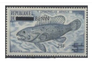 République du Bénin surchargés Epinephelus Aeneus