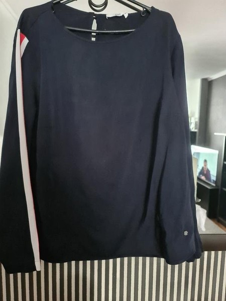 Women Brax Sweater Navy Cotton 40 / L / 48