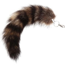Racoon Tail Keychain Pendant Keychain Bags Charm Keys Holder for Backpack Car