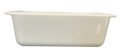 Pyrex White Milk Glass Ovenware Baking Loaf Pan 9x5x3 USA Excellent Cond # 5
