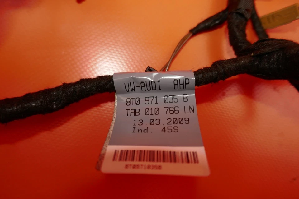 ARNÉS CABLE PUERTA AUDI A5 DELANTERO IZQUIERDO 2008 2009 2010 2011 8T0 971 035 B S5 CUPÉ Foto 4 de 4