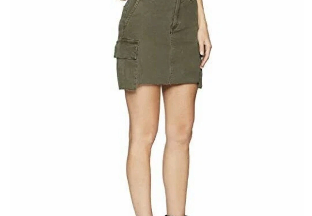 Joe's Jeans skirt A Line Denim cargo light green size 31