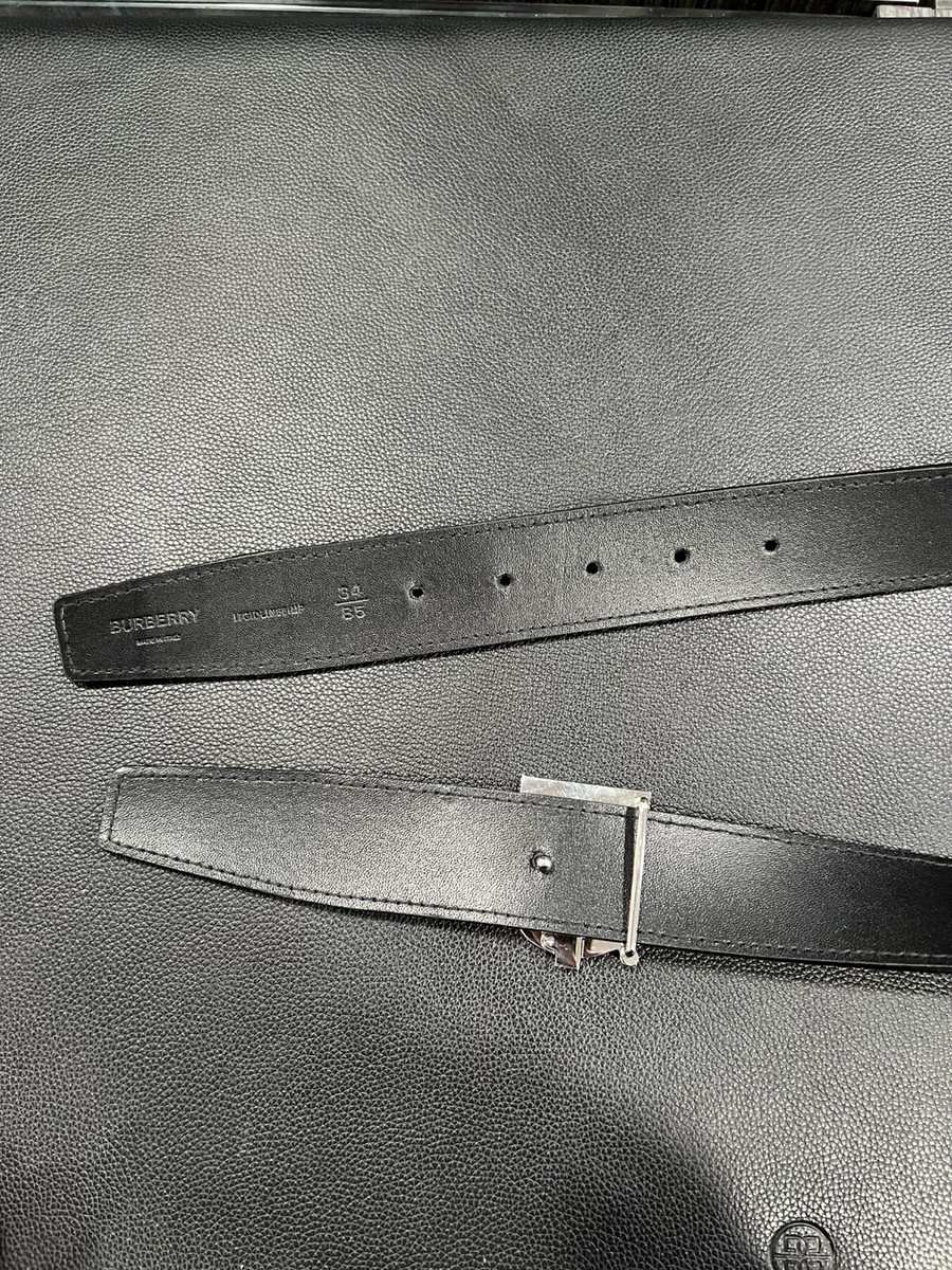 Burberry Reversible 35mm Check TB Belt 34 Burberry Reversible 35mm Check TB Belt 34