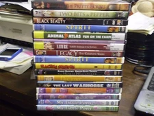 (17) Horse Lovers DVD Lot: Black Beauty Spirit  Dreamer  Legacy  Horse Whisperer