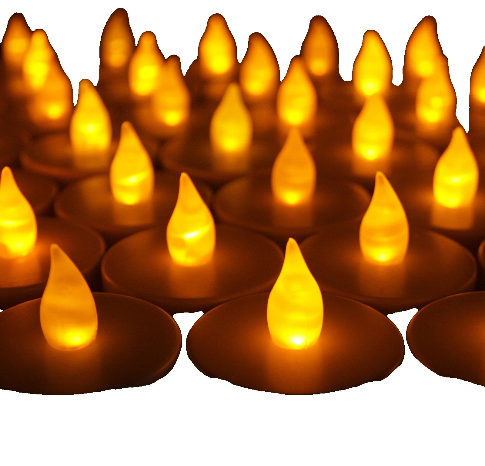 Plástico Boda Velas sin llama/LED