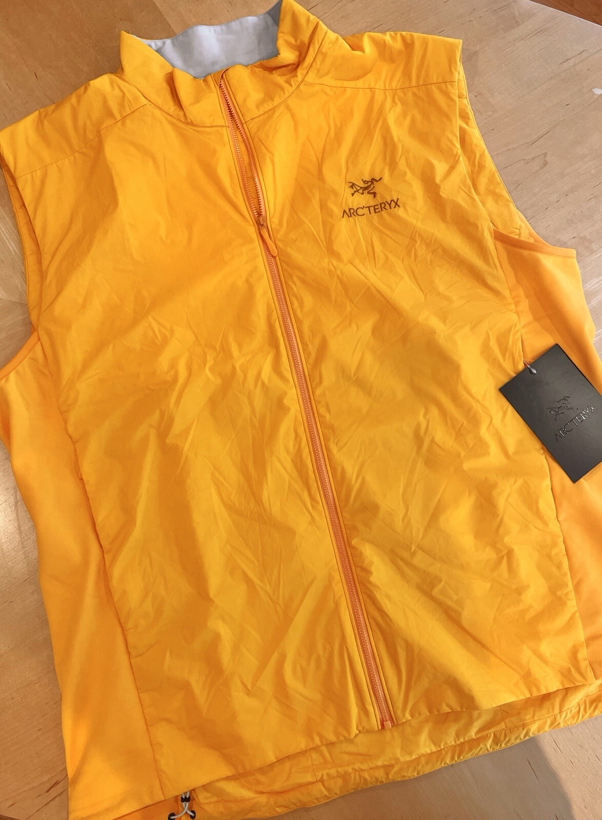 ARC'TERYX NUOVO (2023)! ARCTERYX Giacca Giubbotto Uomo Atom Isolante—2XL—“EDZIZA” (Giallo Dorato)