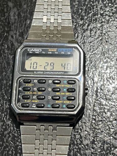 Casio Japan Watch Quartz CS-831 (231) Calculator, vintage Installed new batter - Picture 3 of 15