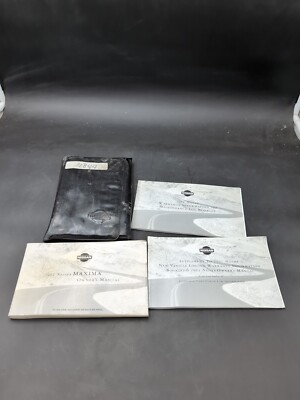 2001 Nissan Maxima Owners Operator Manual Warranty Guides OEM 01