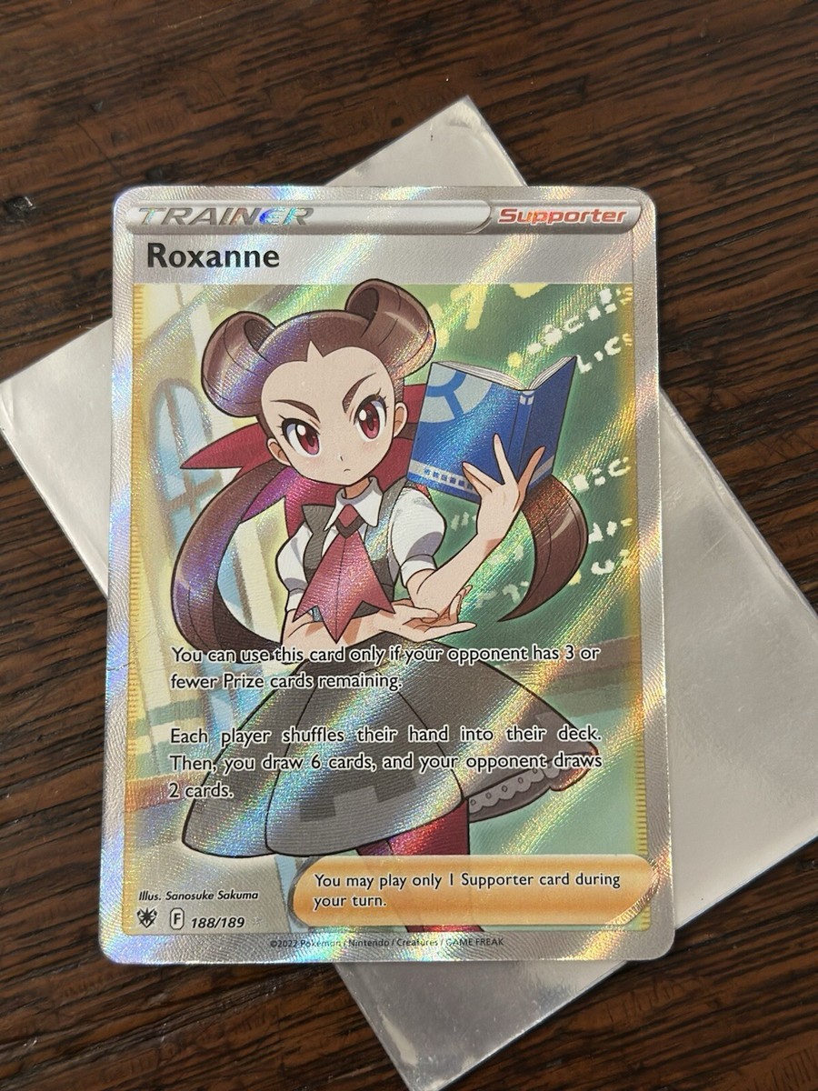 Roxanne Ultra Rare Full Art Trainer Supporter 188/189 Astral