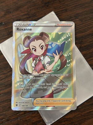 Roxanne Ultra Rare Full Art Trainer Supporter 188/189 Astral Radiance  Pokemon NM | eBay