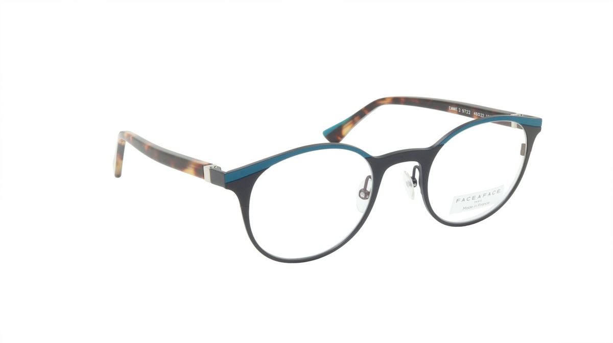 Face A Face Eyeglasses Frame EMMIE 2 Col. 9722 Acetate Metal Duck