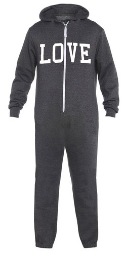 Womens Onsie1 Jumpsuit Ladies All Play suit Hooded Plain Zip Up S-3XL New - Picture 24 of 29